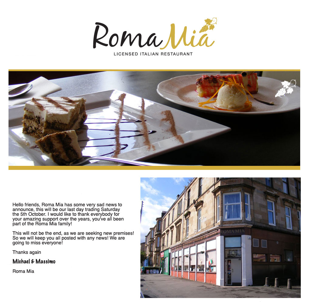 Romamia ceased trading on the 5th of November 2013
